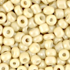 Seed beads 6/0 (4mm) Soft creamy yellow
